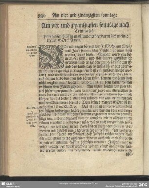 Am vier und zwantzigsten sonntage nach Trinitatis