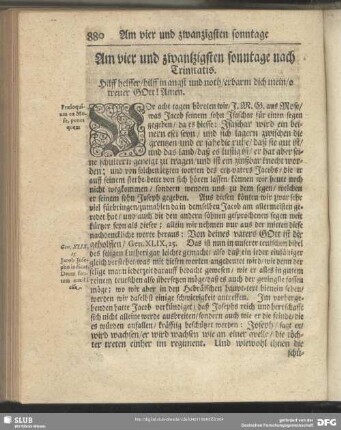 Am vier und zwantzigsten sonntage nach Trinitatis