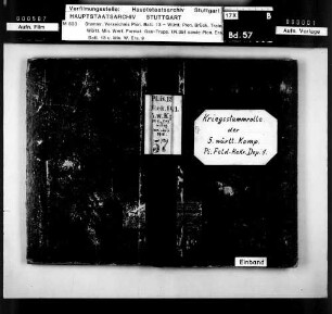 Kriegsstammrolle der 5. Württ. Kompanie des Pionier-Feldrekrutendepots Nr. 1