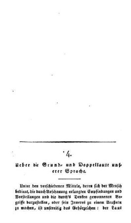Ueber die Grund- und Doppellaute unserer Sprache