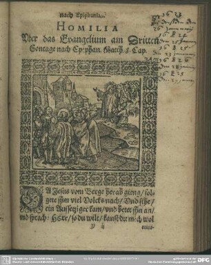 Homilia Uber das Evangelium am Dritten Sontage nach Epiphan. Matth. 8. Cap.
