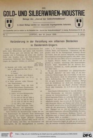 Die Gold- und Silberwaren-Industrie