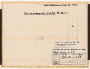 Reichsluftfahrtministerium, Berlin: Hauptgesims Q1L (Werkstein): Details 1:10
