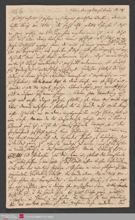 Endlich erhielt ich gestern nach langem peinlichen Warten, Deinen letzten ... , 19.02.1828. - Benediktinerabtei St. Bonifaz in München und Andechs