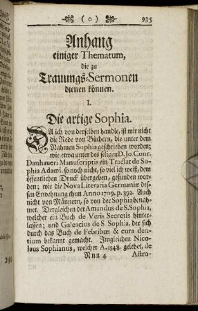 Anhang einiger Thematum, die zu Trauungs-Sermonen dienen können.