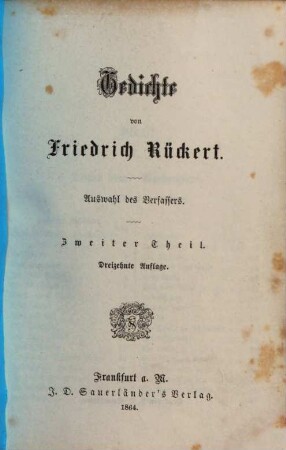 Gedichte : Auswahl des Verfassers, 2