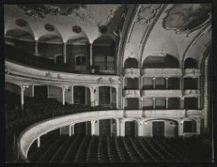Deutsches Volkstheater, Wien: Ansicht Zuschauerraum, Proszenium und Bühne