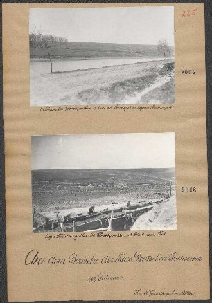Eigene Schützengräben bei Worobyowka mit Blick nach Süd