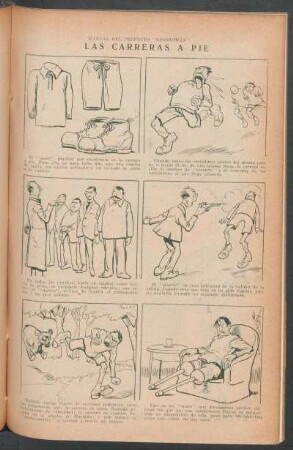 Las carreras a pie - [Cómic] : Manual del perfecto "sportsman"