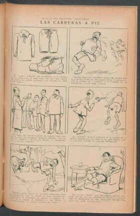 Las carreras a pie - [Cómic] : Manual del perfecto "sportsman"
