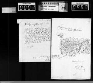 Weihnachts- und Neujahrsschreiben 1677/1678