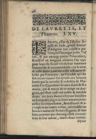 De Laurette, Et Phanette, LXV