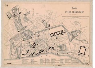 Bauplan der Stadt Düsseldorf