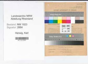 Entnazifizierung Karl Herwig , geb. 17.07.1897 (Anstreichermeister)