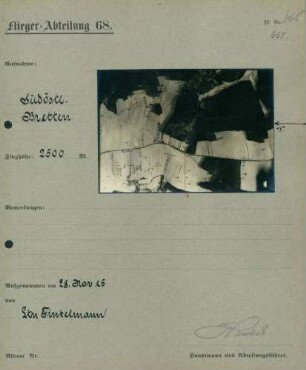 Foto des Geländes südöstlich von Bretten (Luftbild)
