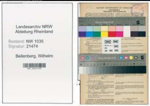 Entnazifizierung Wilhelm Bellenberg , geb. 29.01.1903 (Kaufmaennischer Angestellter)