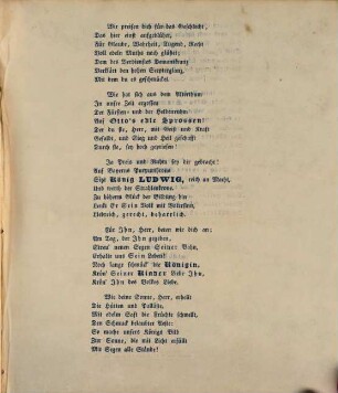 Fest-Lied gesungen bei der feierlichen Enthüllung des Denkmals auf Wittelsbach am 25. August 1834