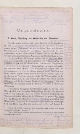 Vorgeschichte