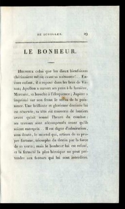 Le Bonheur.