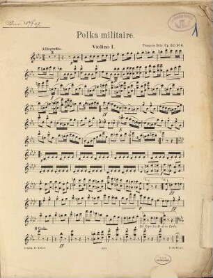 Polka militaire : op. 221 No. 6