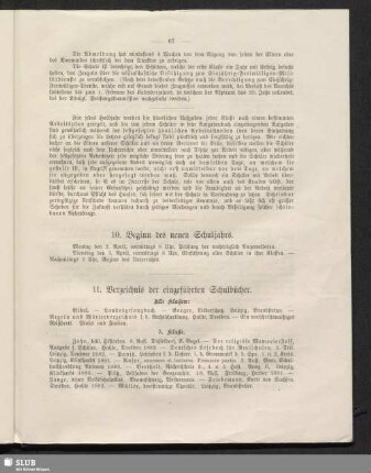 11. Verzeichnis der eingeführten Schulbücher