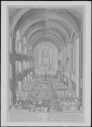 Dresden: Dreikönigskirche, Innenansicht nach dem Altar
