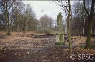 Potsdam, Park Sacrow, Durch die ABM zum Teil ausgekofferte Thusnelda-Senke.