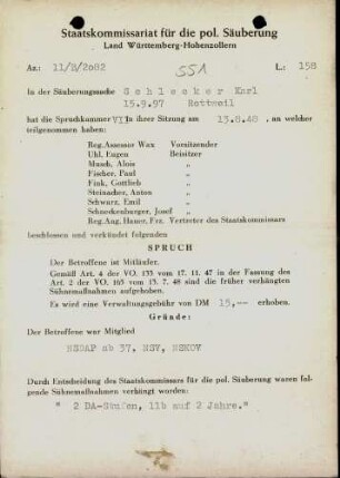 Schlecker, Karl