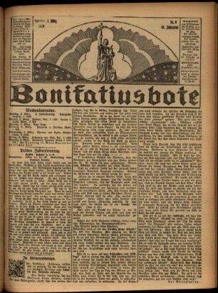 Erste Ausgabe vom Sonntag, den 03. März 1929.