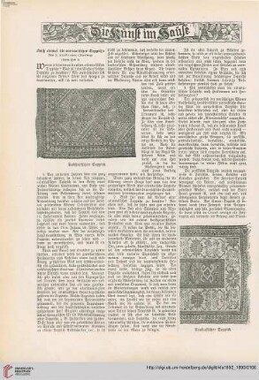 Noch einmal die orientalischen Teppiche, [2]