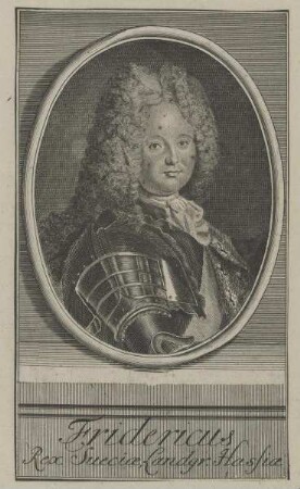 Bildnis des Fridericus, König von Schweden