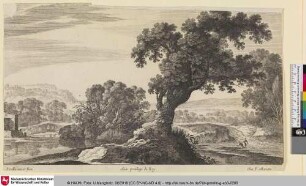 [Flusslandschaft mit Blick auf einen Baum]