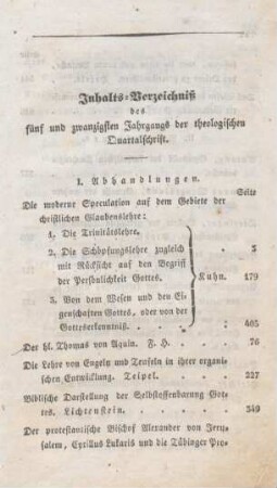 721-724 Inhaltsverzeichnis