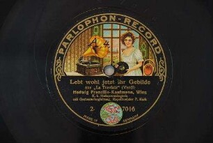 Lebt wohl jetzt ihr Gebilde : aus "La Traviata" / (Verdi)