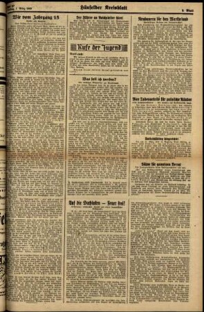 Zweite Ausgabe vom Freitag, den 01. März 1940.