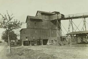 Braunkohlenbergwerk, Sortier- und Verladehaus : Reichenau in Sachsen (Bogatynia/Polen). Braunkohlenbergwerk, Sortier- und Verladehaus