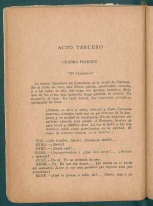 Cuadro primero - "El Cautiverio"