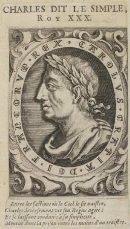 Bildnis von Charles le Simple, König von Frankreich
