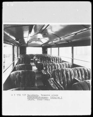 Inneres eines Luxusomnibusses in Duisburg