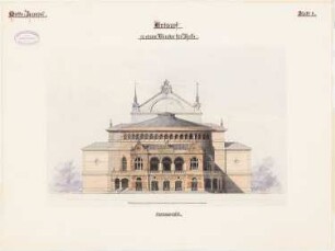 Stadttheater, Halle/Saale: Vorderansicht