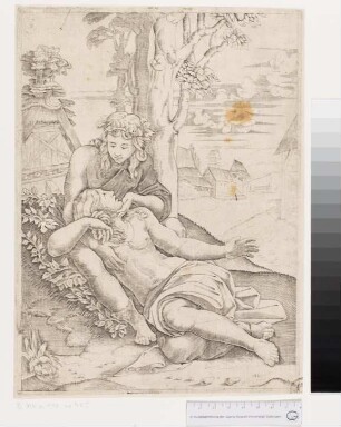 Zeus als Artemis und Kallisto (Angelika und Medor?)