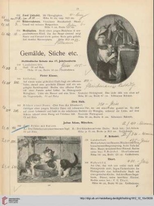 Gemälde, Stiche etc. (Nr. 355-401)