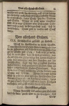 Von allerhand Grünen. - Allerhand von Eyern.