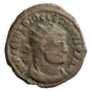 Münze, Follis (Follaro), 295 - 299 n. Chr.