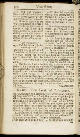 XXXIII. Vom Creutz und Anfechtung