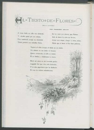 El tiesto de flores. [Poesía]