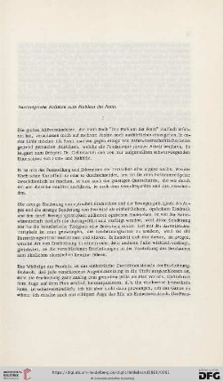 Nachträgliche Aufsätze zum Problem der Form
