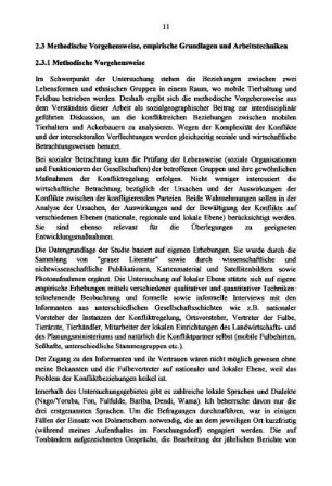 2.3 Methodische Vorgehensweise, empirische Grundlagen und Arbeitstechniken