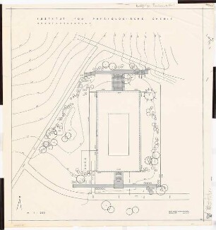 Universität Tübingen Grünanlage am Institut für Physiologische Chemie: Grünflächenplan 1:200