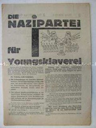 Propagandaflugblatt der KPD zur Reichspräsidentenwahl 1932